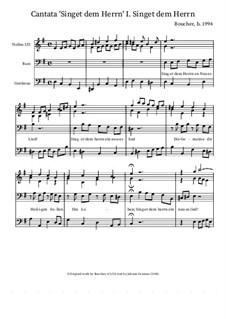 Cantata 'Singet dem Herrn Ein Neus Lied': I. Aria by Mitch Boucher