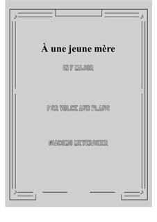 À une jeune mère: F Major by Giacomo Meyerbeer