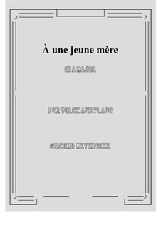 À une jeune mère: A Major by Giacomo Meyerbeer