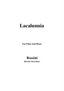 La calunnia è un venticell: For Flute and Piano by Gioacchino Rossini