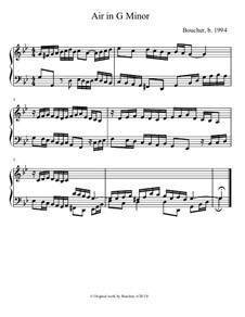 Keyboard Suite in G minor: IV. Air by Mitch Boucher