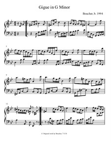 Keyboard Suite in G minor: VI. Gigue by Mitch Boucher