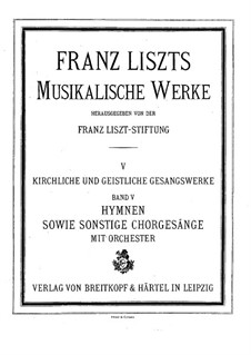 Cantico del sol di San Francesco d'Assisi, S.4: Full score by Franz Liszt