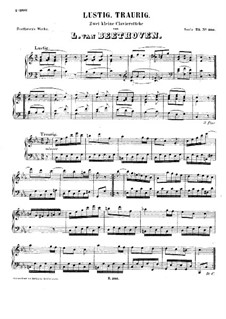 Lustig-Traurig (Happy-Sad), WoO 54: For piano by Ludwig van Beethoven