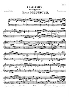Prelude, WoO 55: For piano by Ludwig van Beethoven
