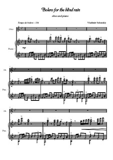 Bolero for the blind rain: For oboe and piano by Vladimir Solonskiy