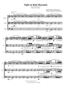 Night on Bald Mountain: For string trio by Modest Mussorgsky