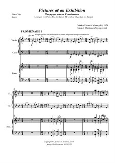 Complete Cycle: For Piano Trio by Modest Mussorgsky