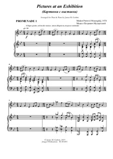Complete Cycle: For Flute & Piano by Modest Mussorgsky