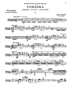 Pohádka (Fairy Tale), JW 7/5: Score and solo part by Leoš Janáček