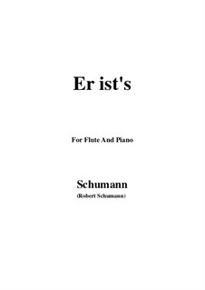 No.24 'Tis Spring: For Flute and Piano by Robert Schumann