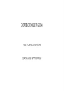 No.1 Zueignung: For Flute and Piano by Richard Strauss