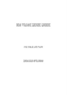 No.1 Ich trage meine Minne: For violin and piano by Richard Strauss