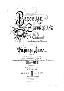 Gipsy Dance for Cello and Piano, Op.6 No.2: Solo part by Wilhelm Jeral