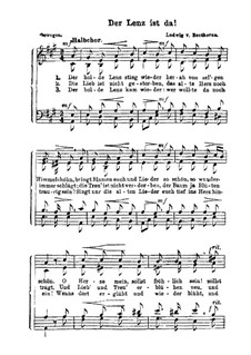Der Lenz ist da!: Der Lenz ist da! by Ludwig van Beethoven