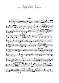 The Gypsy Baron: Popular Melodies. Piano (with Lyrics