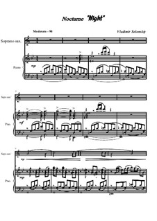 Ноктюрн 'Ночь': Для сопрано саксофона и фортепиано by Vladimir Solonskiy