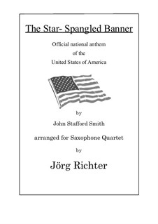 Instrumental version (quartet instruments): For saxophone quartet by John Stafford Smith