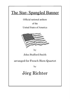 Instrumental version (quartet instruments): For french horn quartet by John Stafford Smith
