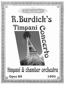 Timpani Concerto, Op.89: Timpani Concerto by Richard Burdick