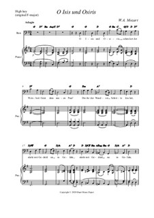 O Isis and Osiris: High edition by Wolfgang Amadeus Mozart