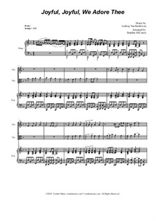 Ode to Joy (arr. S. DeCesare): Duet for Violin and Viola by Ludwig van Beethoven