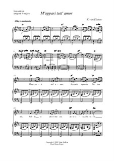 Martha, or The Market at Richmond: M'appari tutt' amor (low edition) by Friedrich von Flotow