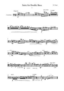 Suite for Double Bass: Suite for Double Bass by Michael Regan