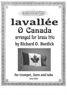Ô Canada: For wind trio by Calixa Lavallée