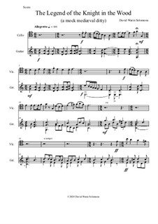 The legend of the knight in the wood: For cello and guitar by David W Solomons