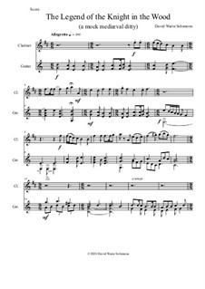 The legend of the knight in the wood: For clarinet and guitar by David W Solomons