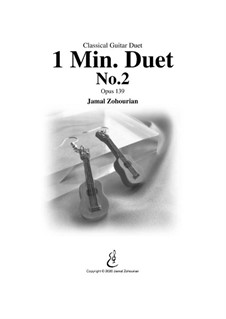 1 Min Duet No.2, Op.139: For two instruments by Jamal Zohourian