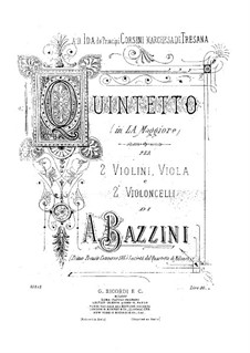 String Quintet in A Major: Violin II part by Antonio Bazzini