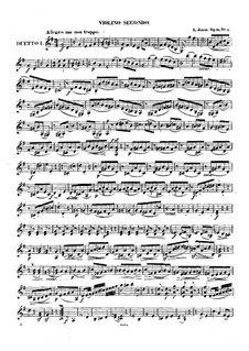 Six Duos for Two Violins, Op.81: Violin II part by Leopold Jansa