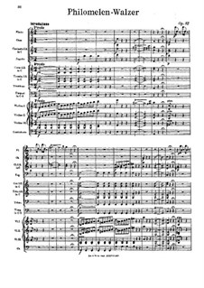Philomelen-Walzer, Op.82: For chamber orchestra by Johann Strauss Sr.