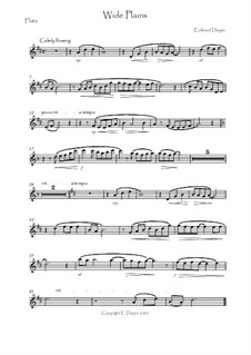 10 Pieces for Flute and Piano: Wide Plains – Solostimme by Eckhard Deppe