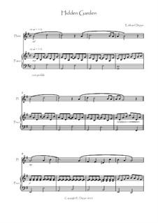 10 Pieces for Flute and Piano: Hidden Garden by Eckhard Deppe
