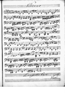 Harpsichord Concerto in D Major: Violone part by Niccolò Jommelli