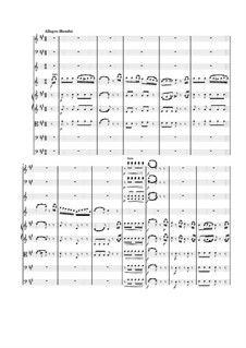 Movement 3: Full score by Wolfgang Amadeus Mozart