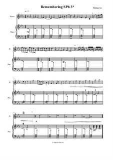 SPb Remembering No.3, Op.111: SPb Remembering No.3 by Maxim Zinov'ev