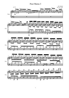 Pour Mama: No.3 studies for piano, MVWV 1368 by Maurice Verheul