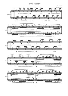 Pour Mama: No.6 studies for piano, MVWV 1371 by Maurice Verheul