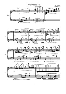 Pour Mama: No.8-1 studies for piano, MVWV 1373 by Maurice Verheul
