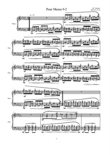 Pour Mama: No.9-2 studies for piano, MVWV 1374 by Maurice Verheul