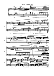 Pour Mama: No.11-4 studies for piano, MVWV 1376 by Maurice Verheul