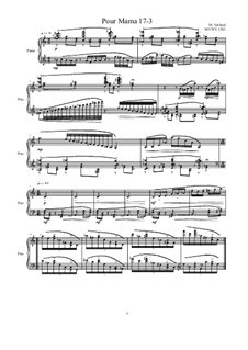 Pour Mama: No.17-3 studies for piano, MVWV 1383 by Maurice Verheul