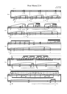 Pour Mama: No.22-4 studies for piano, MVWV 1388 by Maurice Verheul