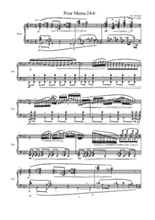Pour Mama: No.24-6 studies for piano, MVWV 1390 by Maurice Verheul