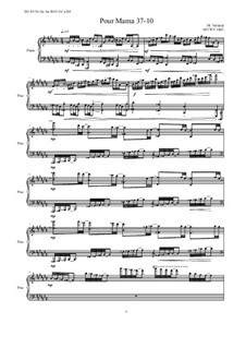 Pour Mama: Pour Mama No.37-10 studies for piano, MVWV 1403 by Maurice Verheul
