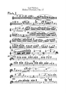 Helios. Overture, Op.17: Flutes parts by Carl Nielsen